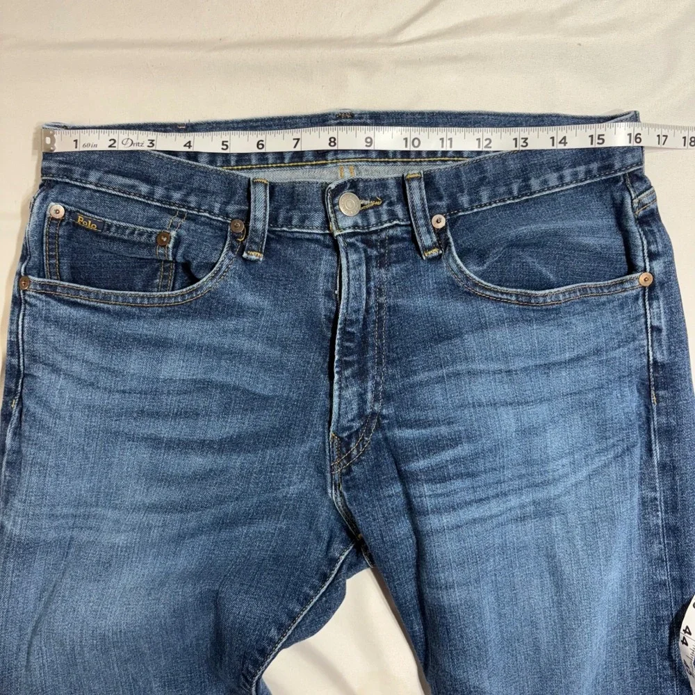 Polo Ralph Lauren Hampton Relaxed Straight Jeans Mens 32x34 Blue Denim Classic